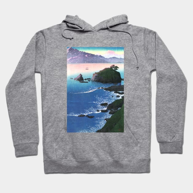 Kude Beach in Wakasa by Kawase Hasui Hoodie by Takeda_Art